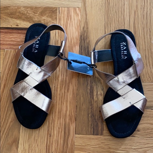 Zara Metallic Sandals - Picture 2 of 2